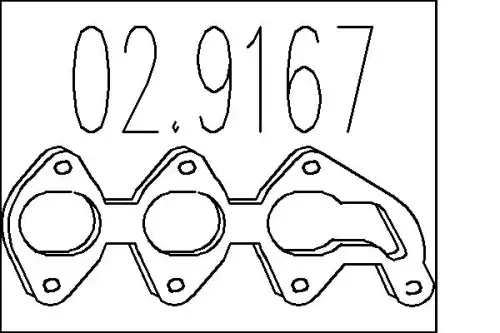 Прокладка коллектора MTS 02.9167