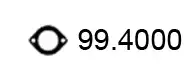 Прокладка коллектора ASSO 99. 4000