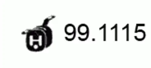 Кронштейн глушителя 99.1115 ASSO