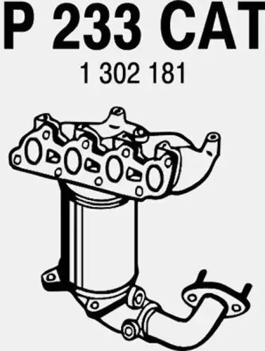 катализатор глушителя Ren 1 197 833 FORD