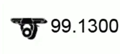 Кронштейн глушителя 99.1300 ASSO