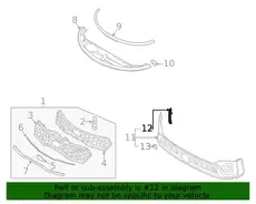 86597P2000 Кронштейн решетки бампера лв HYUNDAI / KIA