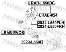 Шаровая опора FEBEST 2920-L550F