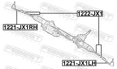 Рулевой наконечник FEBEST 1221-JX1LH