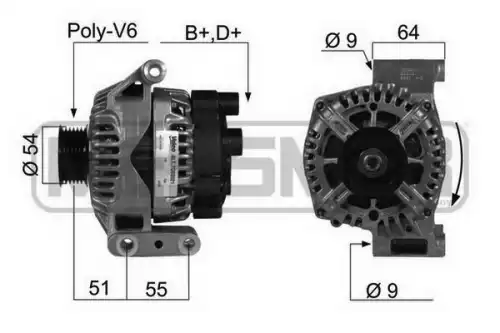 шкив генератора Fiat 210406 MESSMER
