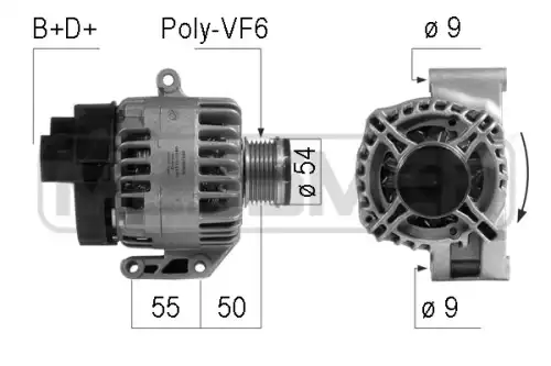 шкив генератора Fiat 210749 MESSMER