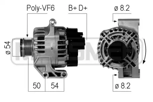 шкив генератора Fiat 210750 MESSMER
