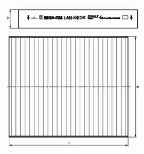 Салонный фильтр MAHLE LA 444/S