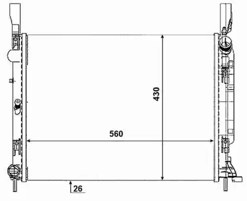 Радиатор кондиционера (конденсатор) NRF 53001