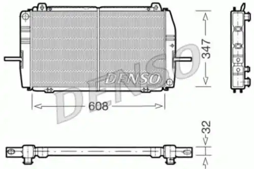 Радиатор системы охлаждения двигателя DENSO DRM10081