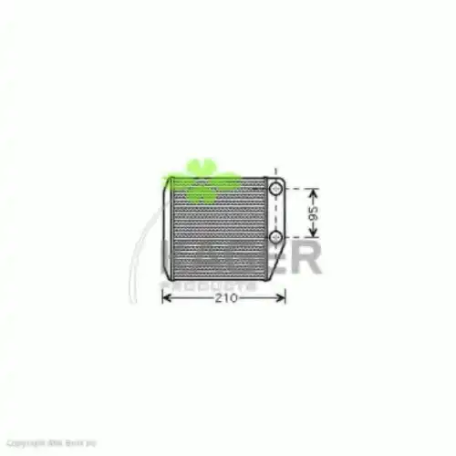 Радиатор печки KAGER 32-0147