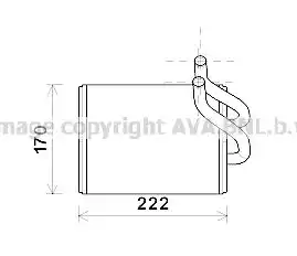 Радиатор печки AVA KA6170