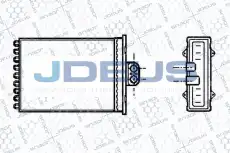 Радиатор печки J. DEUS 220M27