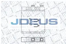Радиатор печки J. DEUS 220M30