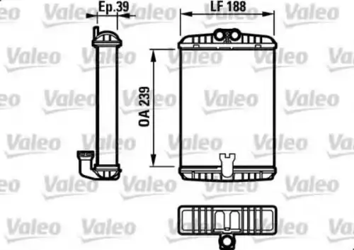 Радиатор печки VALEO 812190