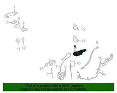 BRACKET,FRT S/D O/S HDL(INCLS 17,26,29) 13592466 GMC