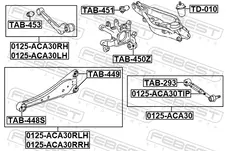 Рычаг подвески FEBEST TAB-448S