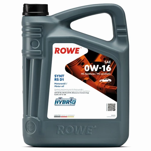 Моторное масло ROWE 20005005099 5 л