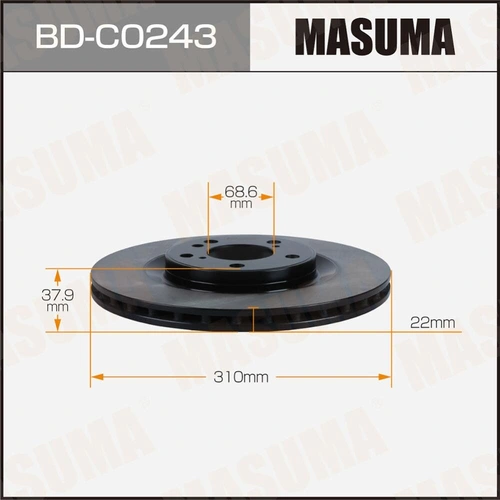 Тормозной диск MASUMA BD-C0243