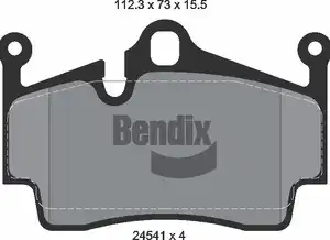 Тормозные колодки дисковые BENDIX BPD2166