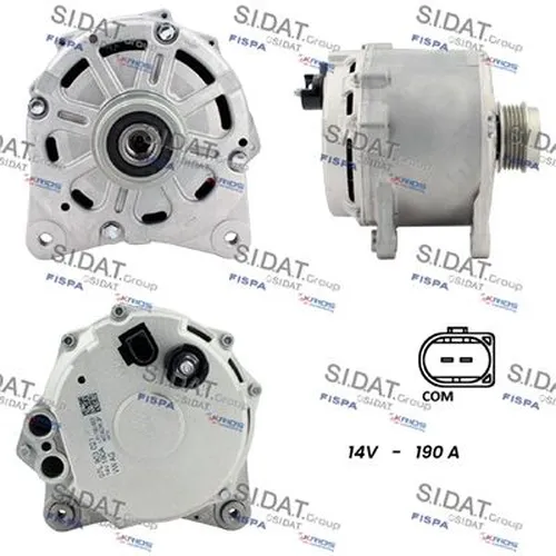 генератор \AUDI R8 4.2 FSI quattro 10>15 A12HT1265 FISPA