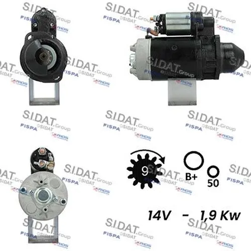 стартер \DEUTZ S12BH0267A2 FISPA