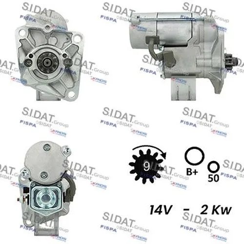 стартер \LAND ROVER DISCOVERY II 2.5 Td5 4x4 98>04 S12DE0179 FISPA