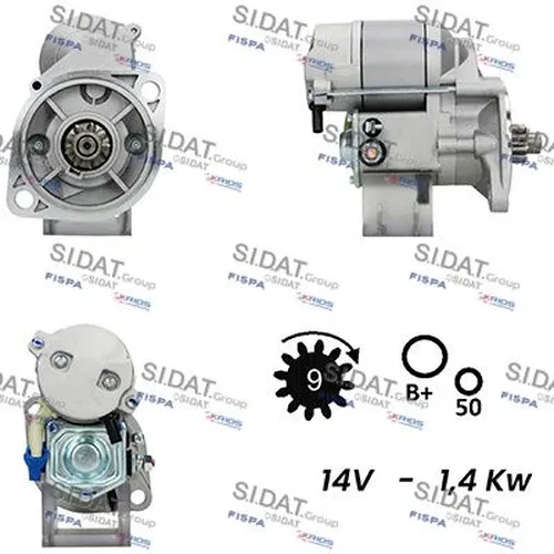стартер \ISUZU CAMPO 2.2 D (KBD27) 86>90 S12DE0404A2 FISPA