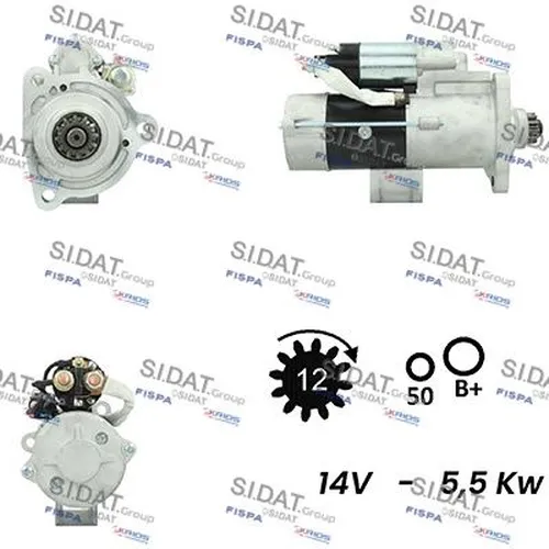 стартер \MB, MITSUBISHI S12MH0780A2 FISPA
