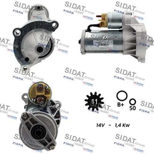 стартер \FIAT, HYUNDAI, PSA S12VA0005 FISPA