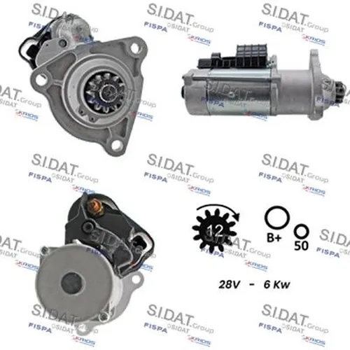 стартер \DAF, VAUXHALL S24BH0118A2 FISPA