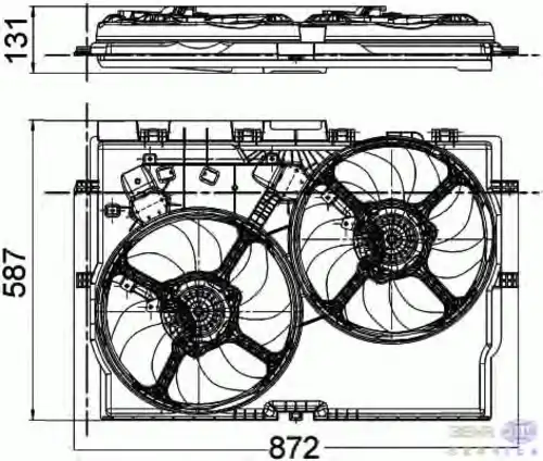 8EW351041-431 ВЕНТИЛЯТОР РАДИАТОРА HELLA