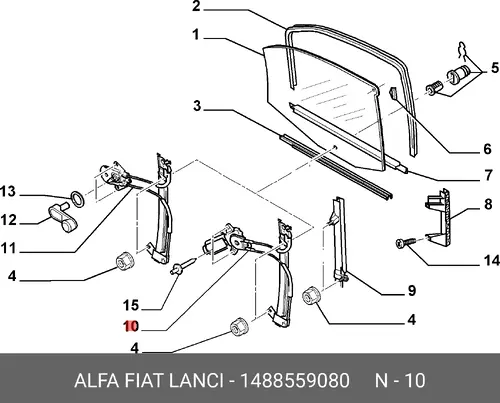 Стеклоподъемник  LANCIA 1488559080
