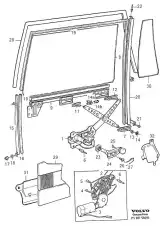 Подъемное устройство для окон 3538177 VOLVO