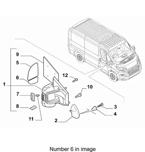 СТЕКЛО ЗЕРКАЛА 71748250 FIAT