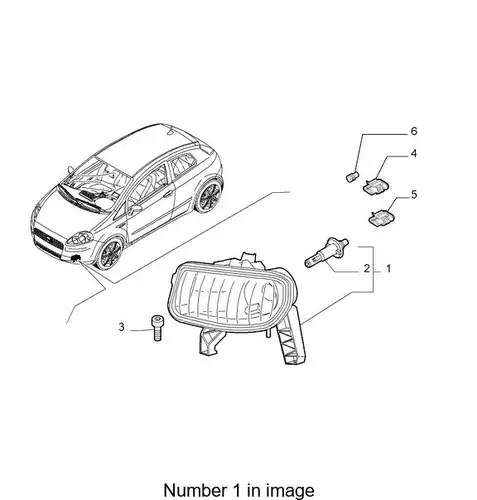 Фара противотуманная FIAT 51782369