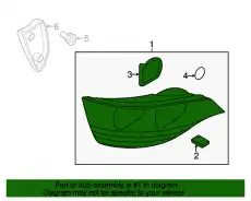 Фонарь задний VAG 4L0945093G