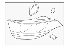 Фонарь задний VAG 4L0945094G