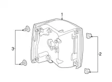 Фонарь задний LAND ROVER LR010777