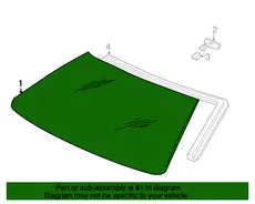 WINDSHIELD,(INCLS 1,3,7) 19301565 PONTIAC