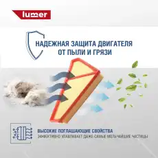 Фильтр воздушный LUMER LM02857