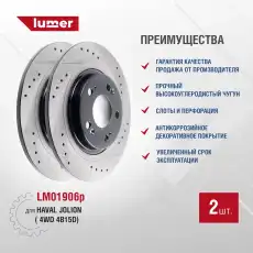 Тормозной диск LUMER LM01906P