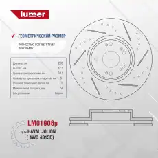 Тормозной диск LUMER LM01906P