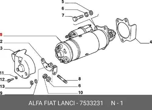 Стартер LANCIA 7533231