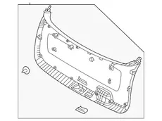 ВНУТРЕННЯЯ ПАНЕЛЬ БАГАЖНОЙ ДВЕРИ 81710P2000 HYUNDAI / KIA