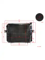 Радиатор Maximal FD15NEW (4TNE92) (АКПП справа) с диффузором (M15421Y01000RH (diff)) SOBELL