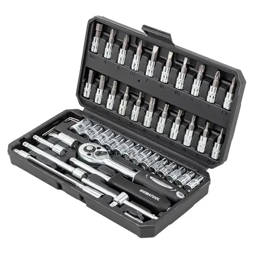 Набор инструмента 46пр. 1/4'(6-гран.)(4-14мм) 56888 SIGMATOOL