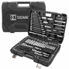 Набор инструментов 216пр. 1/4', 3/8', 1/2' (6гр.) 58944 SIGMATOOL