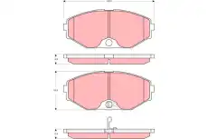 Тормозные колодки дисковые TRW GDB3273