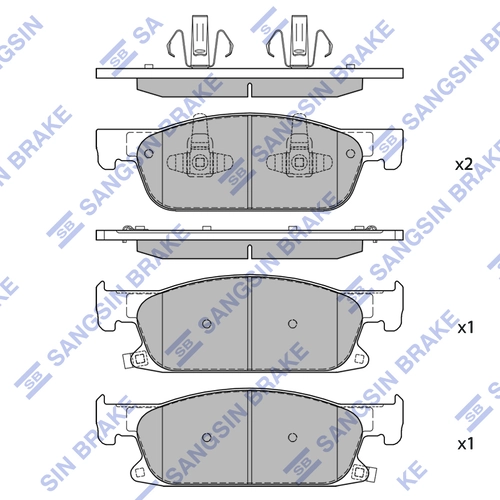 Тормозные колодки дисковые SANGSIN SP2561